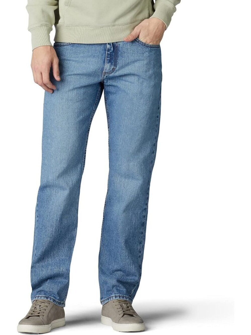 Men's Regular Fit Straight Leg Jeans - Classic Denim, Comfortable Style